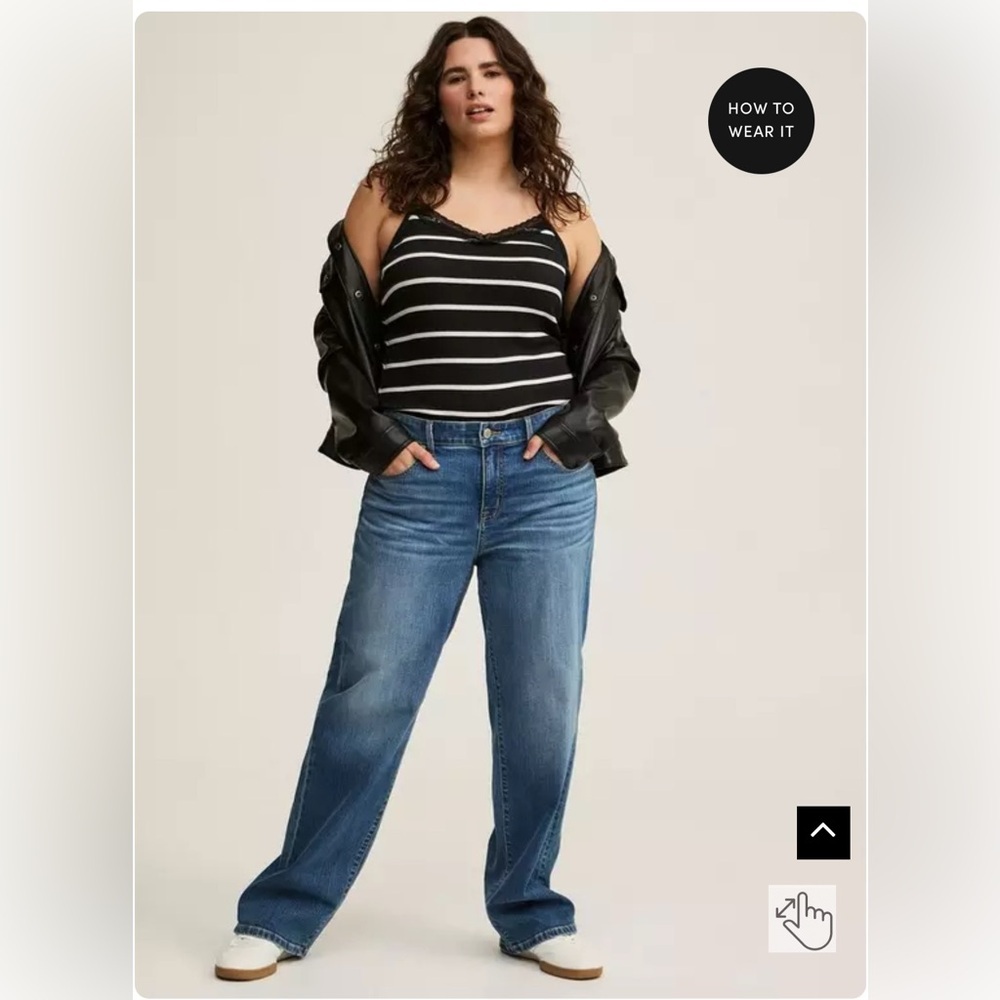 Torrid Perfect Wide-Leg Mid-Rise Jean Size 14R